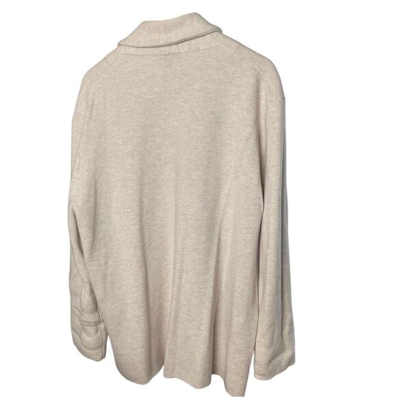 J. Crew Camie Blush Pink Sweater Blazer, Shawl Collar, Relaxed Office Casual XL - Picture 7 of 9